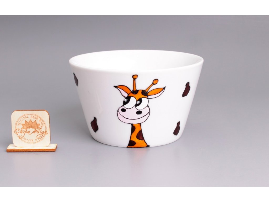 Porcelánová miska - Žirafa
