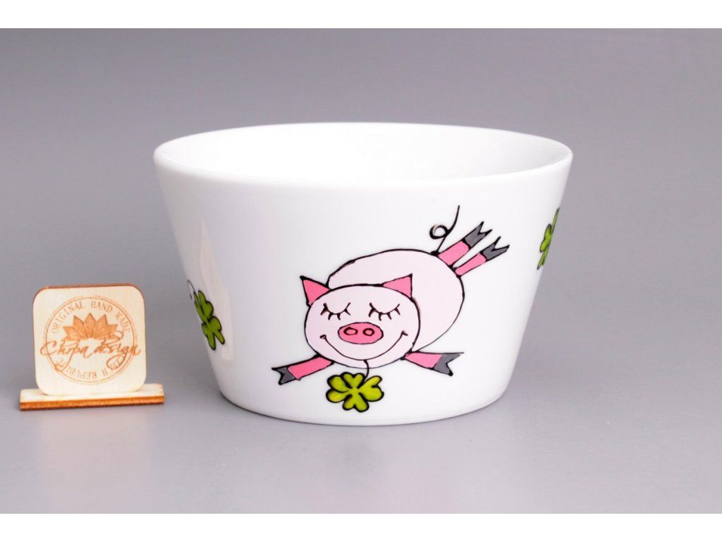 Porcelánová miska Prasátko