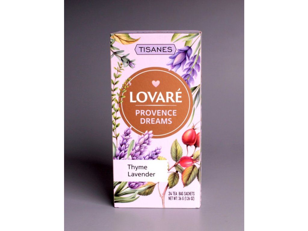 Bylinkový čaj LOVARÉ Provence Dreams 36 g, 24 čajových sáčků