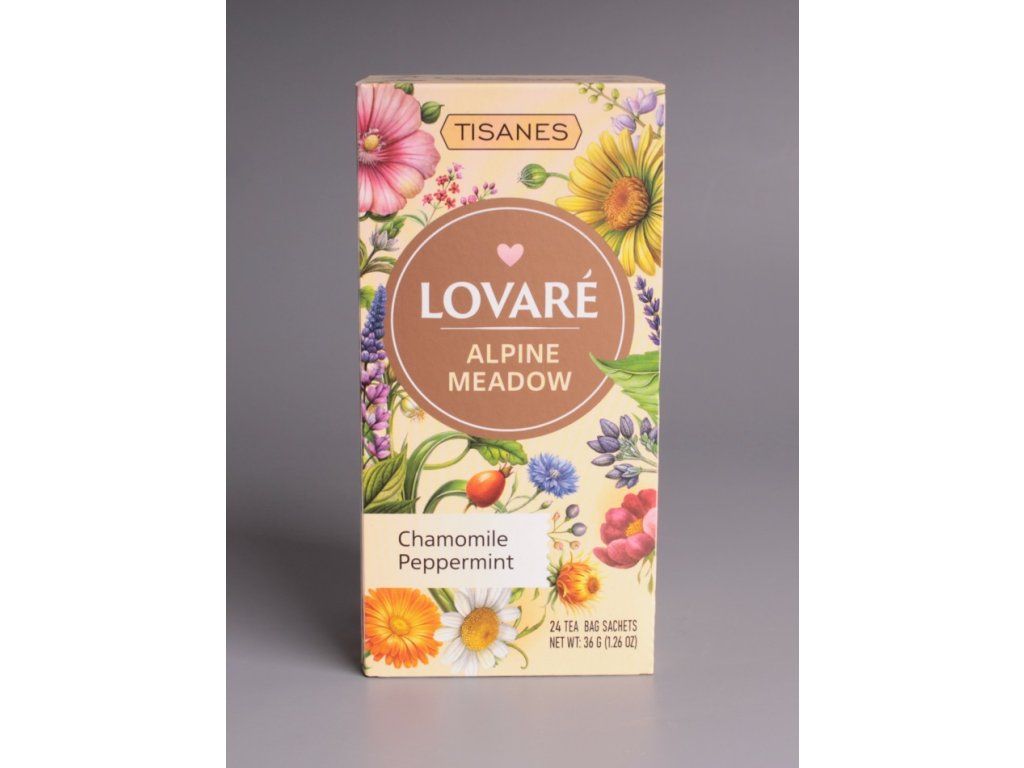 Bylinkový čaj LOVARÉ Alpine Meadow 36 g, 24 čajových sáčků