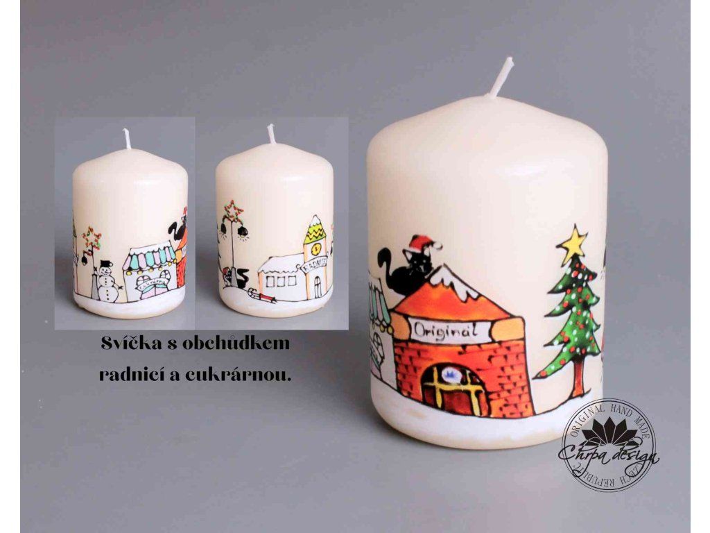 Svíčka malá - Vánoční městečko