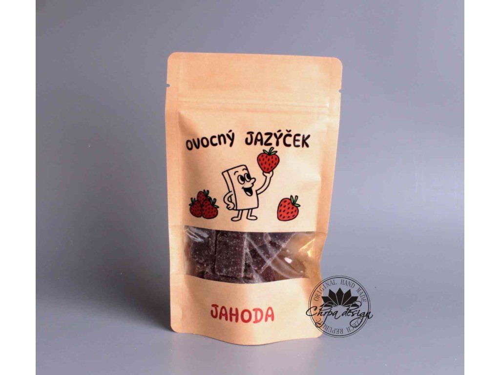 Ovocný jazýček Jahoda