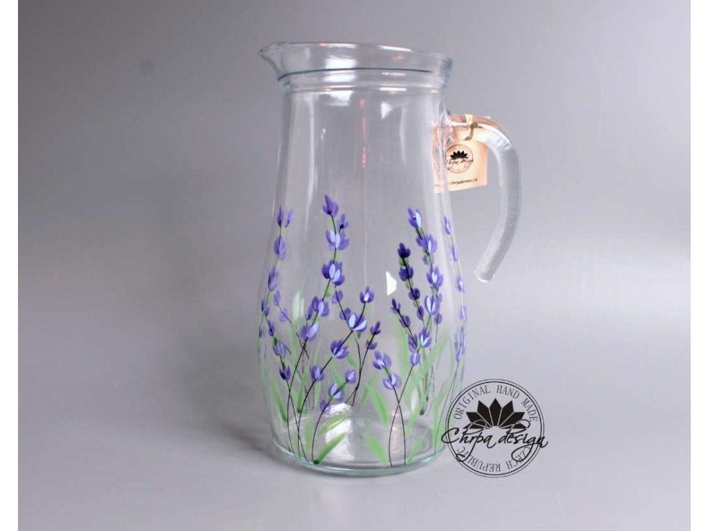 Skleněný džbán Levandule 1,8 l