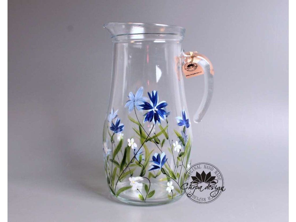 Skleněný džbán Chrpy 1,8 l