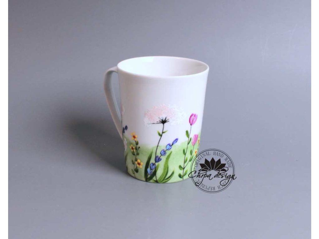 Porcelánový hrnek Zelená louka