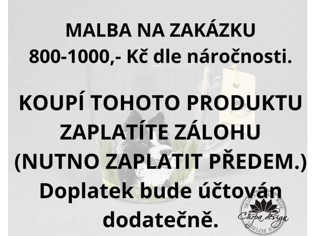 Ručně malovaný hrnek podle fotografie mazlíčka