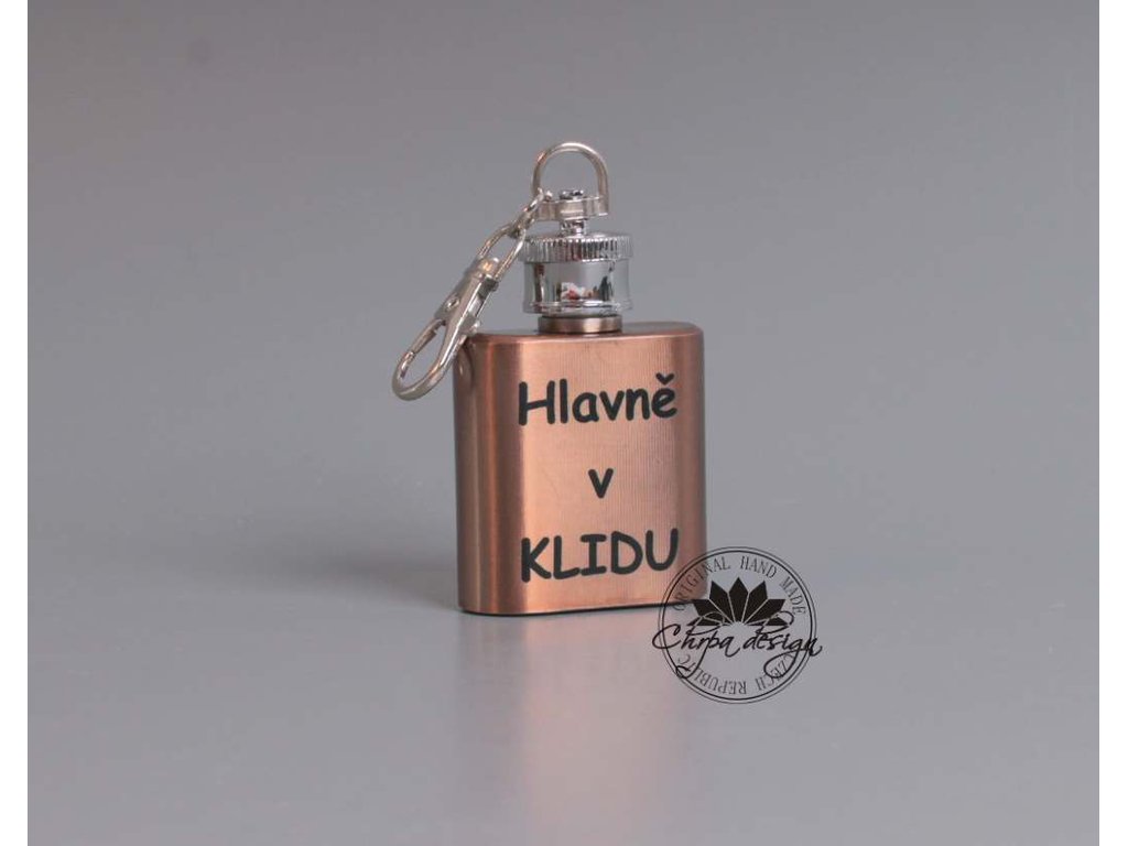 Placatečka přívěšek - hnědá, hlavně v klidu