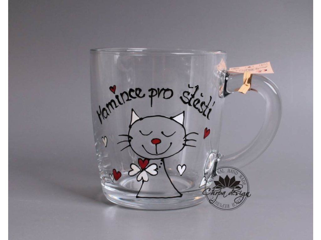 Skleněný hrnek - Mamince pro štěstí
