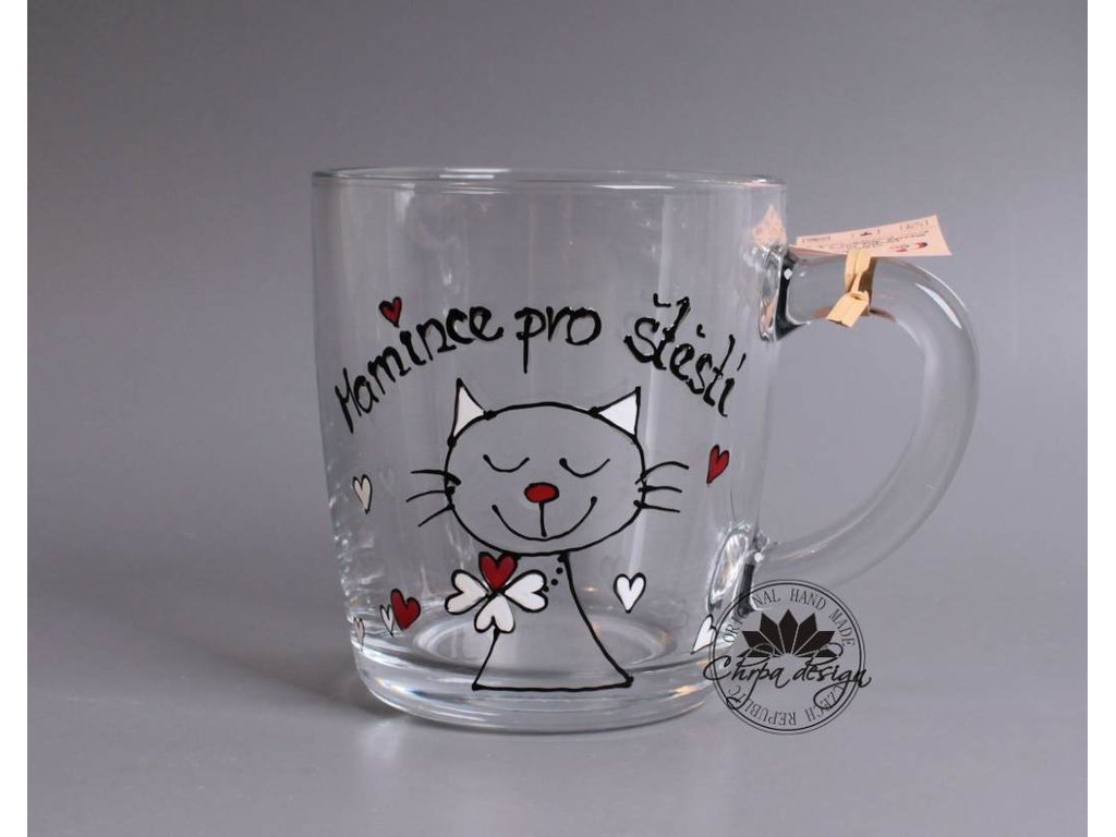 Skleněný hrnek - Mamince pro štěstí