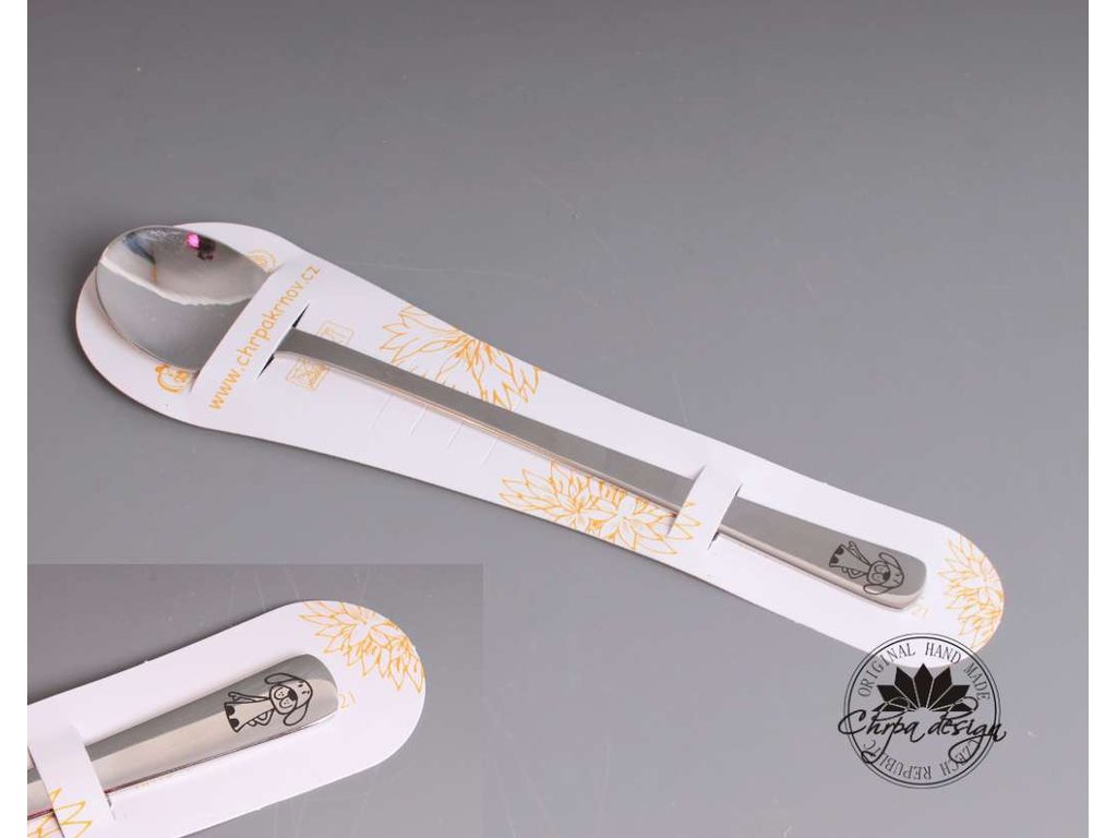 Nerezová lžička 17 cm - Pes
