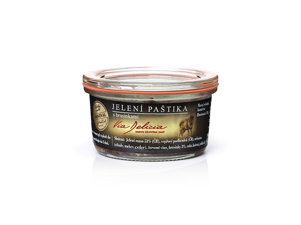 Jelení paštika s brusinkami 130 g