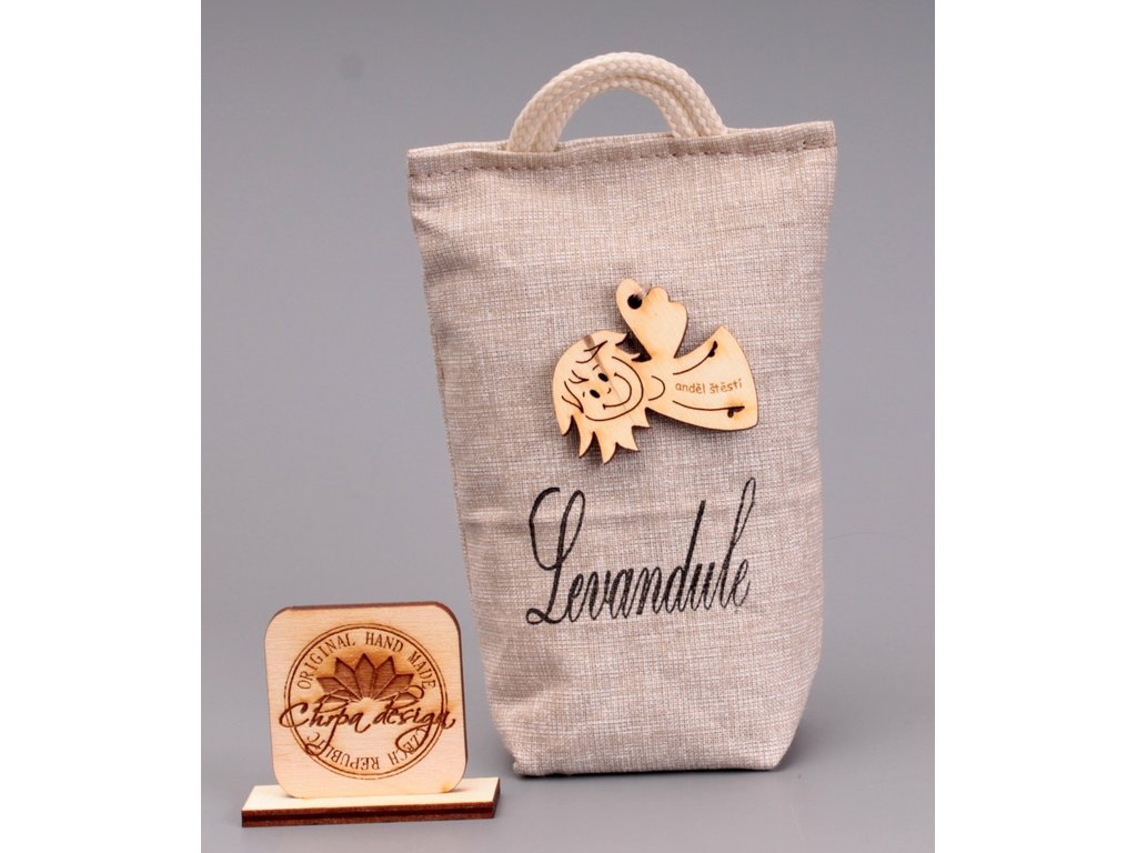 Vonný pytlíček - Levandule - anděl, béžový