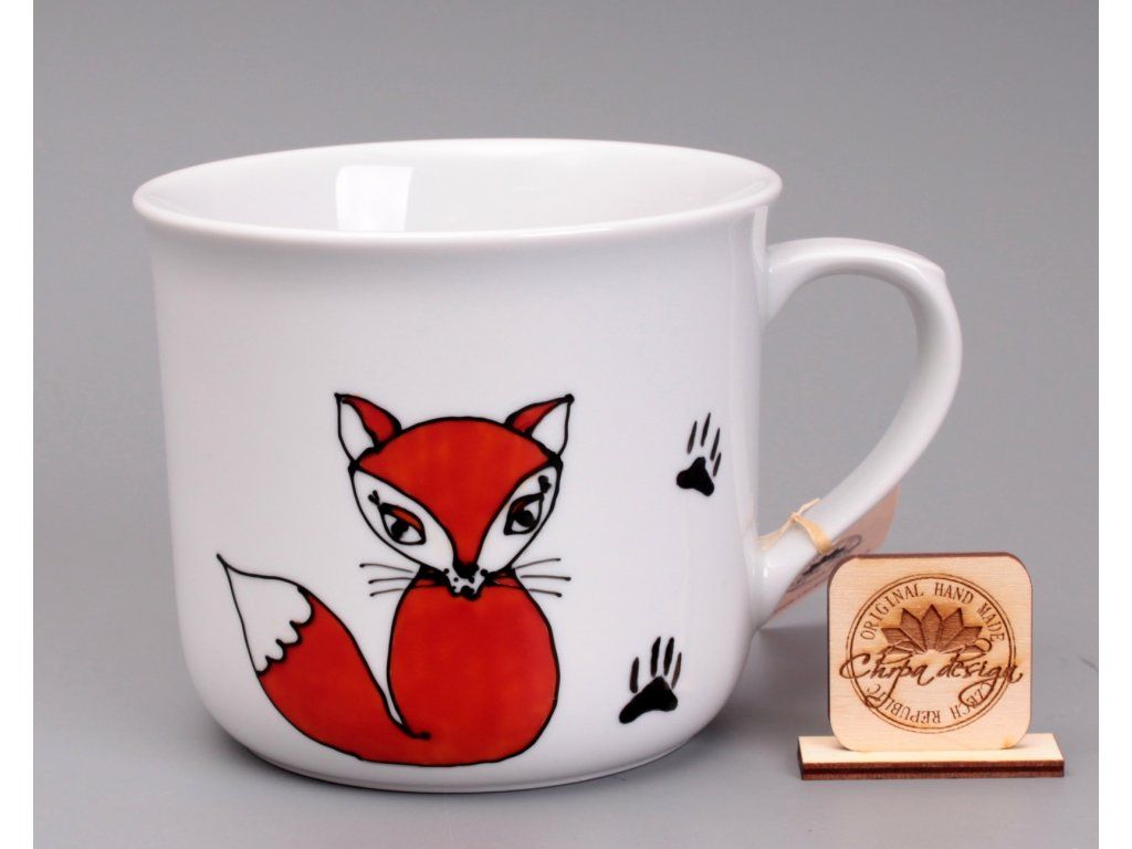 Porcelánový hrnek 0,6 l Liška