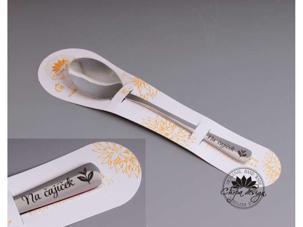 Nerezová lžička 13,5 cm - Na čajíček