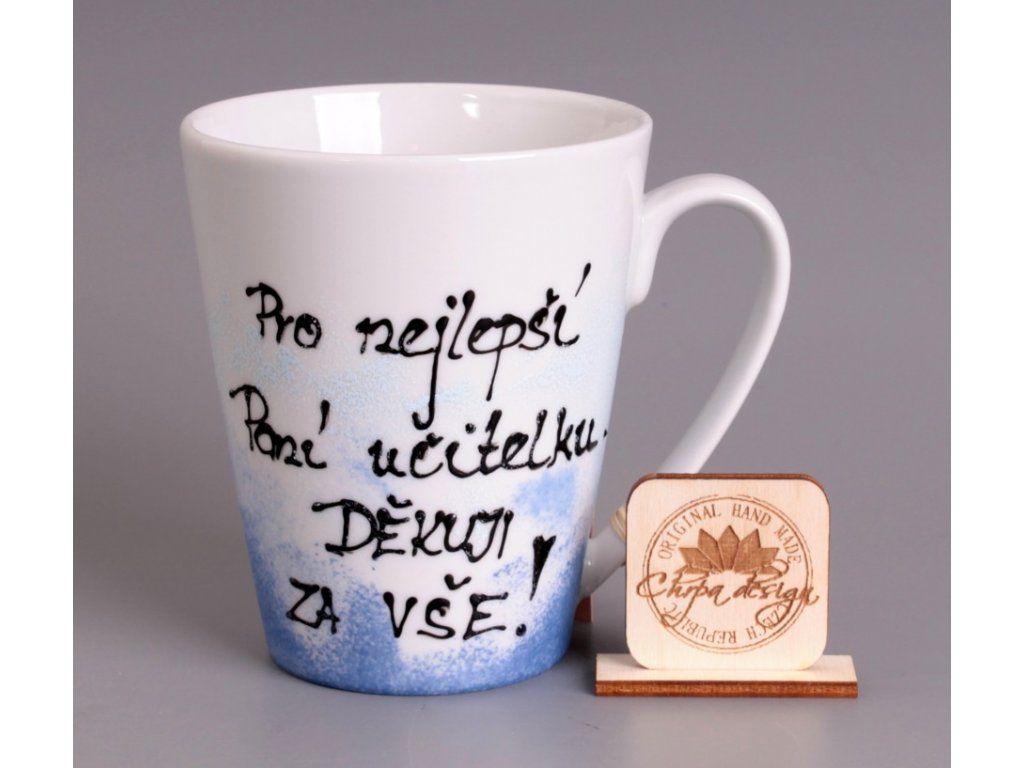 Porcelánový hrnek Pro nejlepší paní učitelku, děkuji za vše
