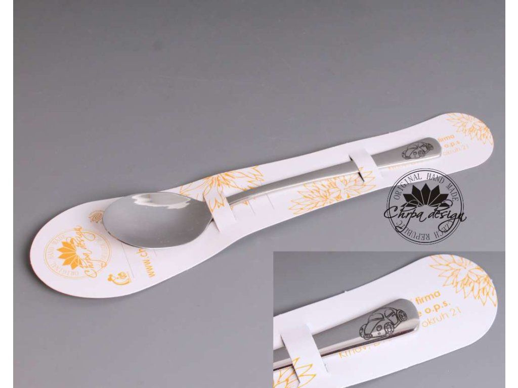 Nerezová lžička 13,5 cm - Auto