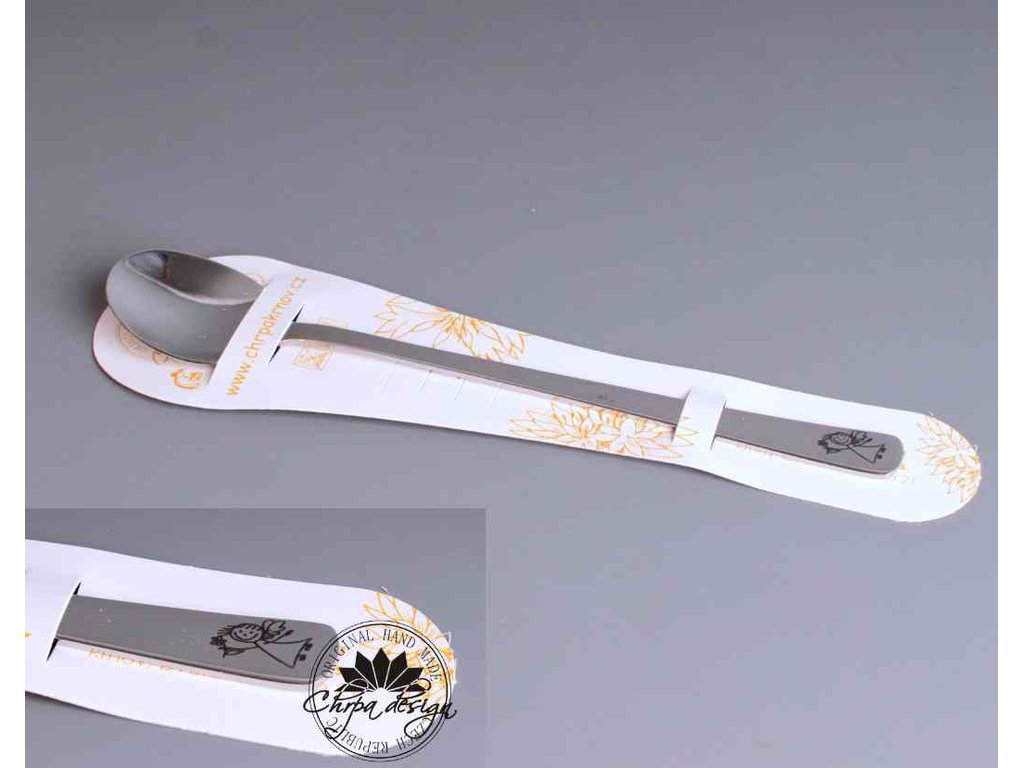 Nerezová lžička 17 cm - Anděl