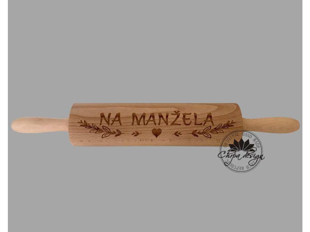 Dřevěný váleček - na manžela