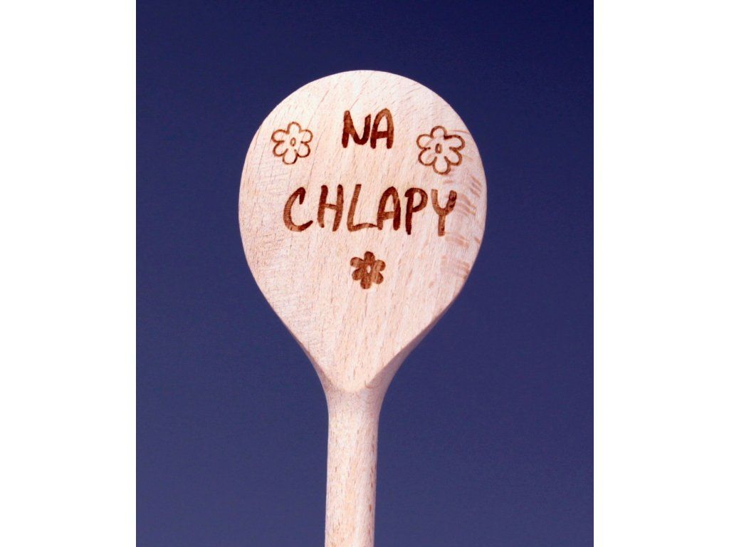 Dřevěná Vařečka na chlapy z bukového dřeva